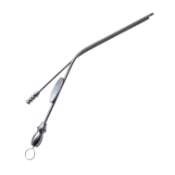 Brackman Suction Tube, 7Fr, Offset Suction Tip Holes, Thumb Plate Cutoff (Bypass Hole), Standard Working Length 3" (75mm), Overall Length 4-1/2" (114mm) 